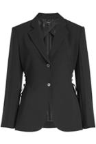Theory Theory Crepe Jacket With Lace-up Detail