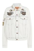 Marc Jacobs Marc Jacobs Embellished Denim Jacket - Blue