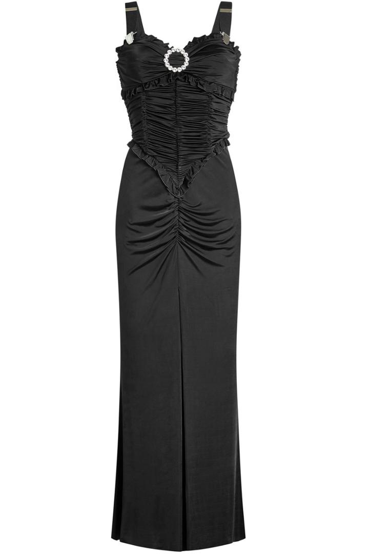 Alessandra Rich Alessandra Rich Embellished Jersey Dress