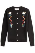 Vanessa Bruno Athé Vanessa Bruno Athé Embroidered Cardigan With Wool - Black