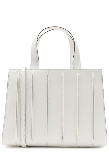 Max Mara Max Mara Leather Tote - White