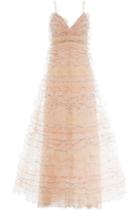 Valentino Valentino Floor Length Gown With Tulle - Rose
