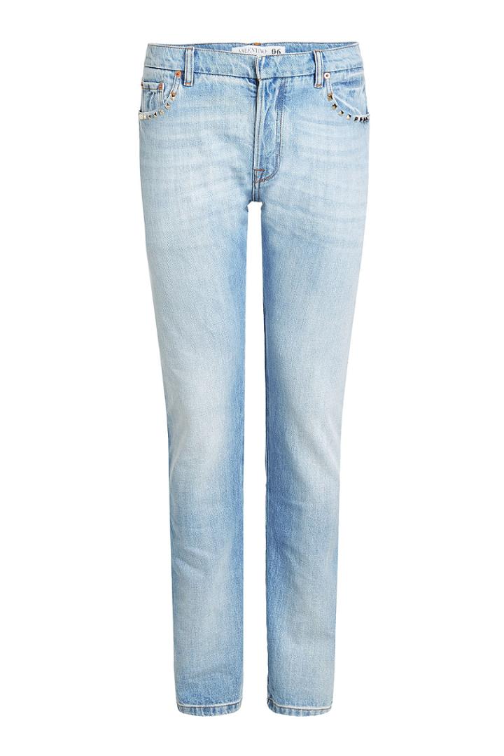 Valentino Valentino Slim Jeans With Rock Stud Detail