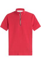 Victoria Beckham Denim Zipped Cotton Top
