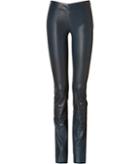 Jitrois Stretch Leather Leggings In Mallard