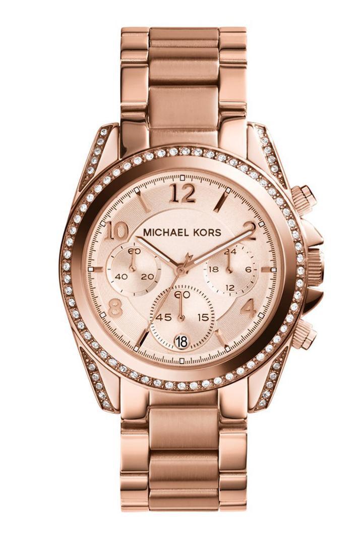 Michael Kors Michael Kors Blair Rose Gold-tone Stainless Steel Chronograph Watch
