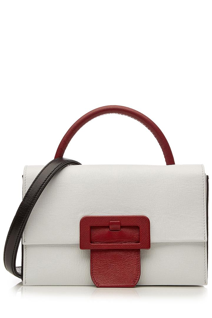 Maison Margiela Maison Margiela Color Block Leather Tote - White