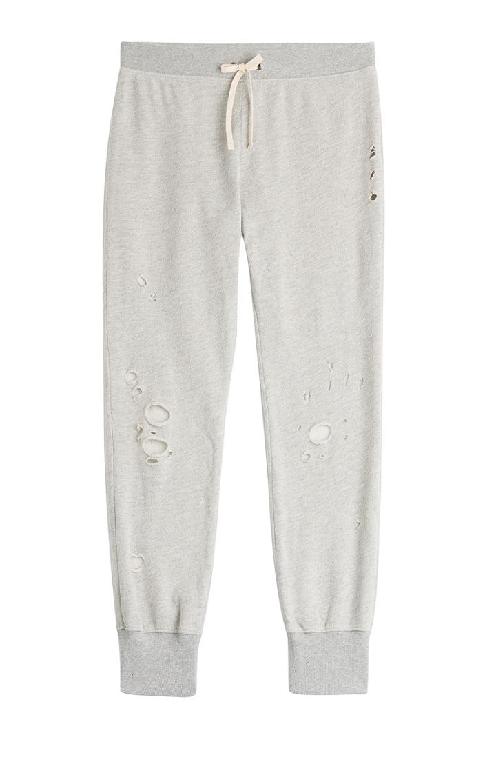 Pam & Gela Betsee Distressed Cotton Sweatpants