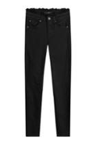 Seven For All Mankind Seven For All Mankind Skinny Jeans With Frayed Trims - Black