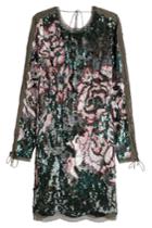 Roberto Cavalli Roberto Cavalli Sequin And Bead Embellished Mini Dress With Silk