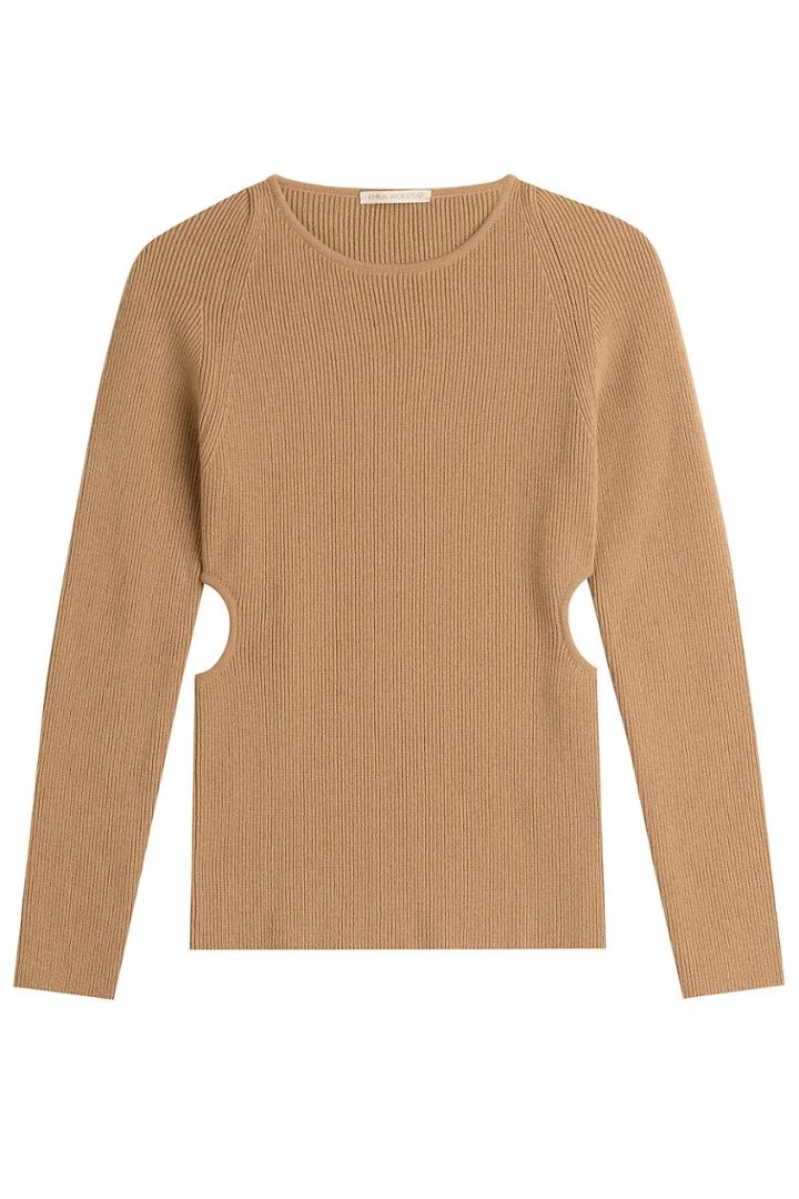Emilia Wickstead Emilia Wickstead Wool Pullover With Cut-out Sides - Brown
