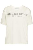 Philosophy Di Lorenzo Serafini Philosophy Di Lorenzo Serafini Cotton Logo Print T-shirt