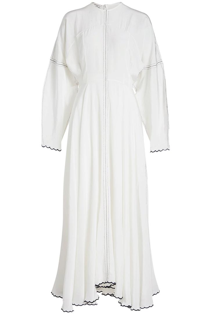 Natasha Zinko Natasha Zinko Embroidered Silk Maxi Dress