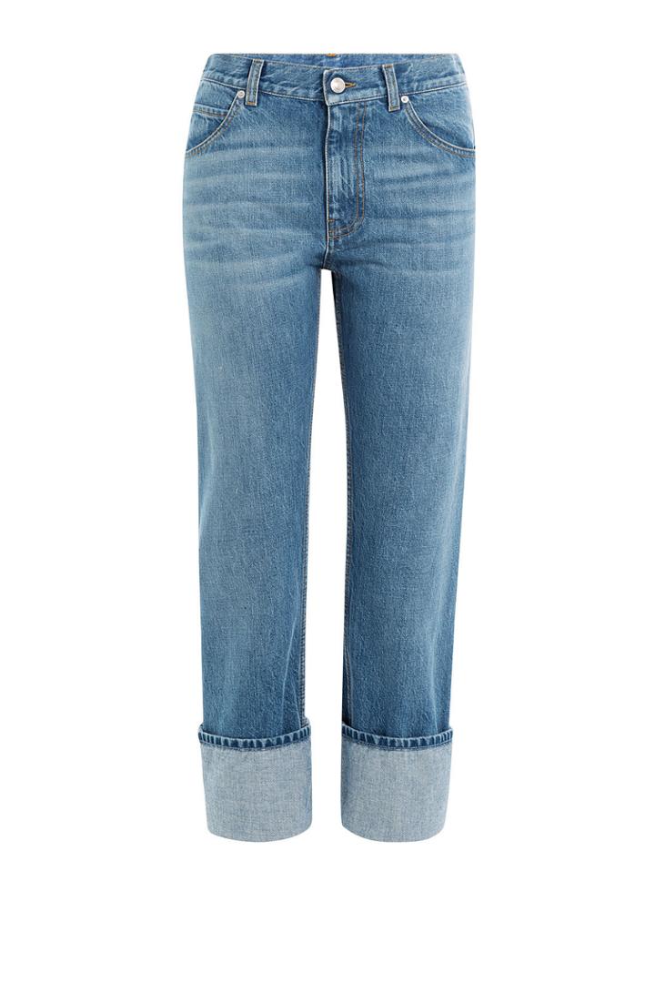 Alexander Mcqueen Alexander Mcqueen Turn Up Boyer Jeans - Blue