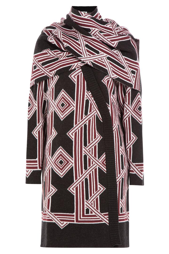 Kenzo Kenzo Wool Cardigan With Scarf