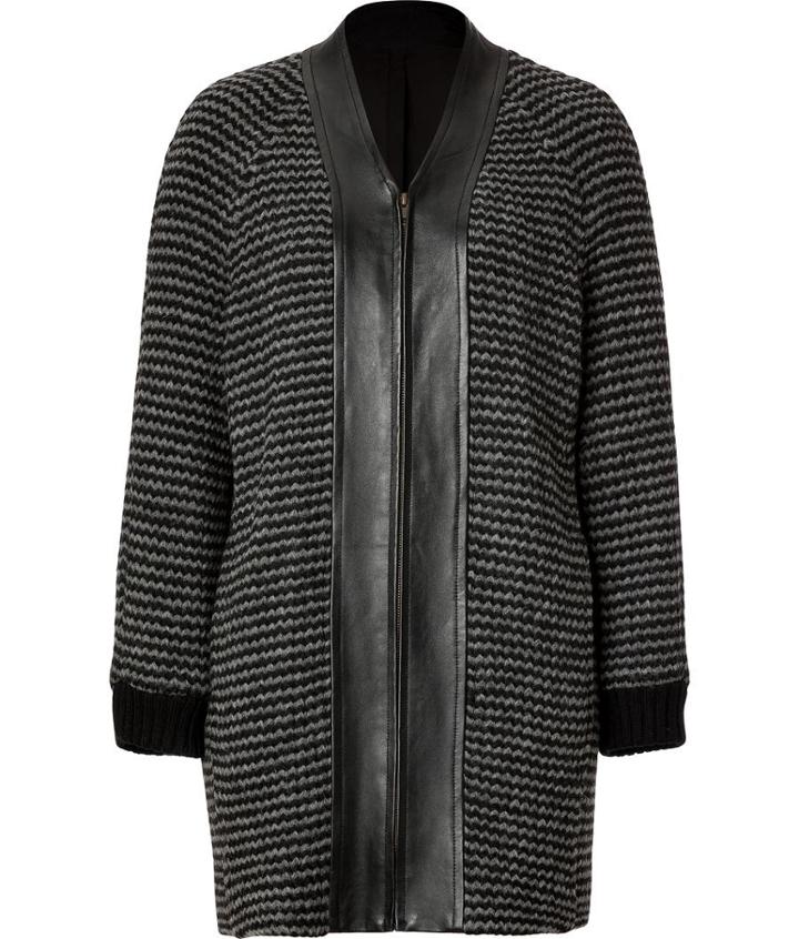 10 Crosby Derek Lam Wool Blend Oversized Coat In Grey