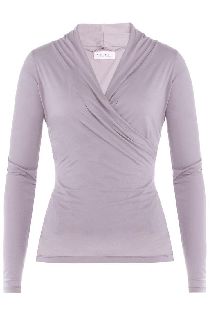 Velvet Velvet Draped Cotton Top - None