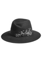 Maison Michel Maison Michel Embellished Felt Hat - Black