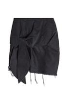 Marques' Almeida Marques' Almeida Frayed And Knotted Cotton Mini Skirt