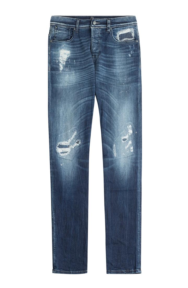 Seven For All Mankind Distressed Straight Leg Jeans