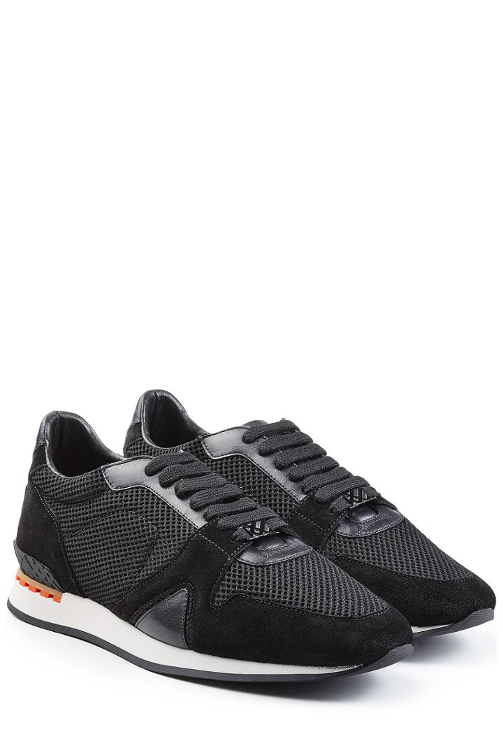 Burberry Burberry Suede And Mesh Sneakers