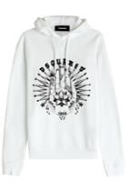 Dsquared2 Dsquared2 Printed Cotton Hoodie - White