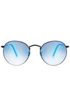 Ray-ban Ray-ban Round Metal Sunglasses With Colored Lenses - Blue