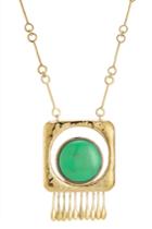 Aurélie Bidermann Aurélie Bidermann 18k Gold Plated Necklace With Turquoise Stone