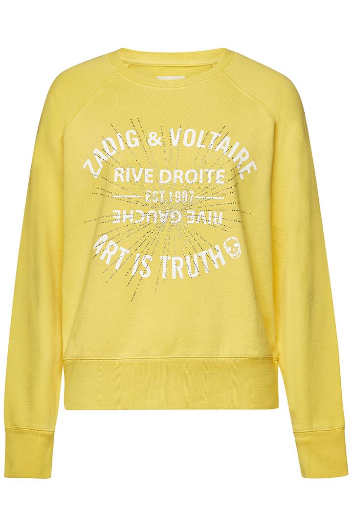 Zadig & Voltaire Zadig & Voltaire Printed Cotton Sweatshirt With Crystals