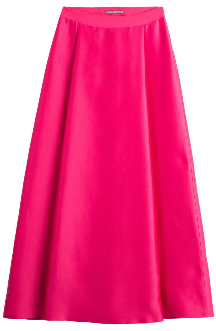 Alberta Ferretti Silk-blend Maxi-skirt