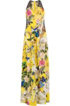 Roberto Cavalli Roberto Cavalli Printed Silk Maxi Dress - Yellow