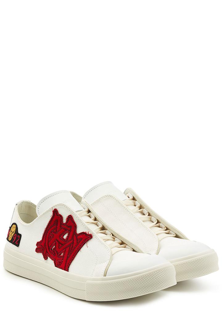 Alexander Mcqueen Alexander Mcqueen Leather And Canvas Sneakers