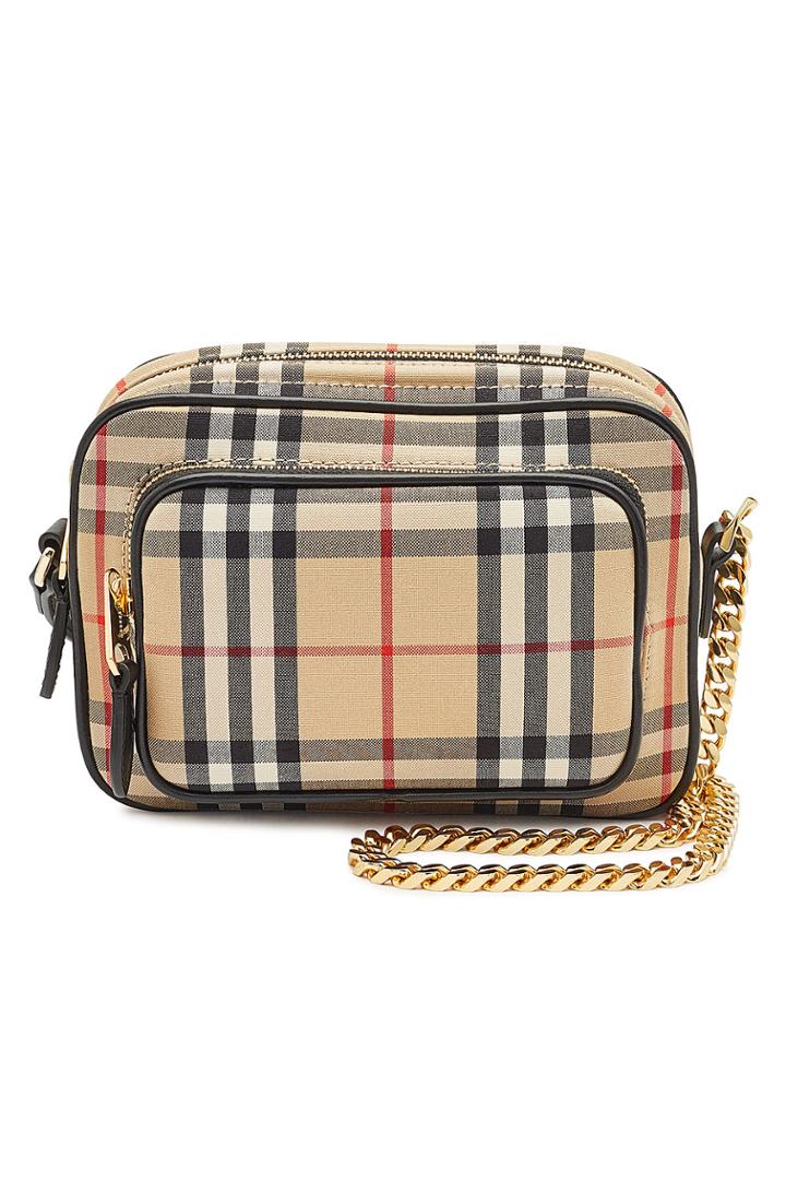 Burberry Burberry Checked Cotton Camera Bag