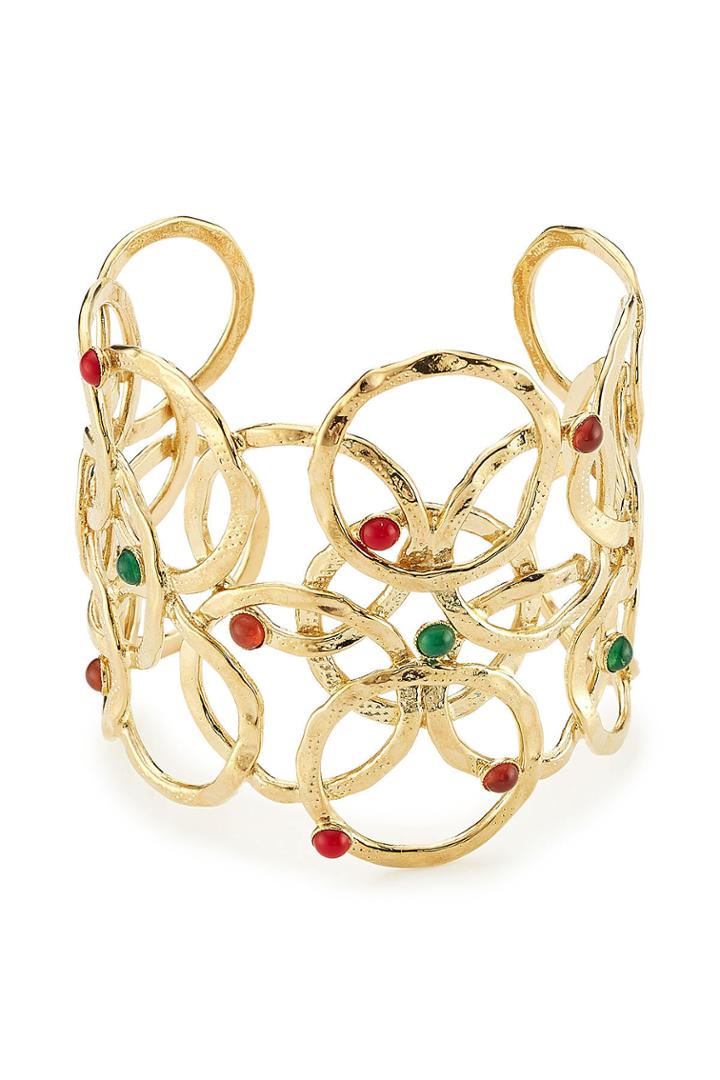 Gas Bijoux Gas Bijoux Olympie 24k Gold Plated Cuff
