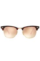 Ray-ban Ray-ban Tortoise Shell Clubmaster Sunglasses - Rose