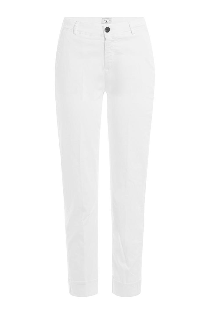 Seven For All Mankind Seven For All Mankind Cotton Sateen Cropped Chinos