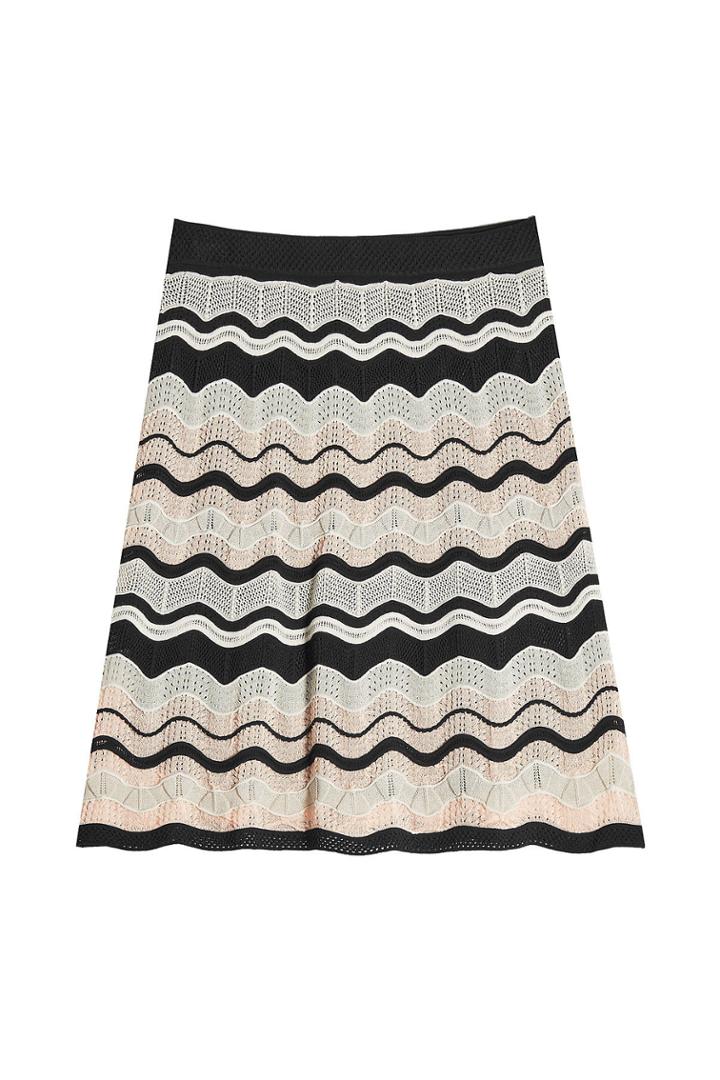 M Missoni M Missoni Crochet Midi Skirt With Cotton