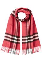 Burberry Shoes & Accessories Burberry Shoes & Accessories Printed Cashmere Scarf - Magenta