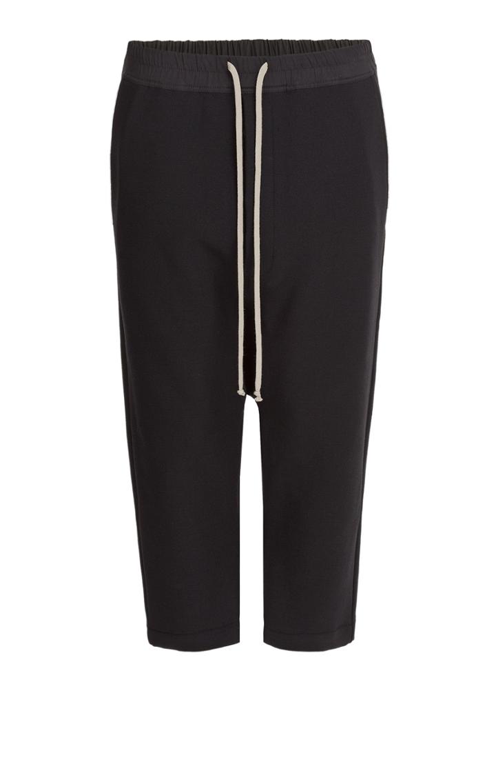 Rick Owens Men Cropped Wool Blend Pants