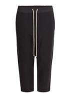 Rick Owens Men Cropped Wool Blend Pants