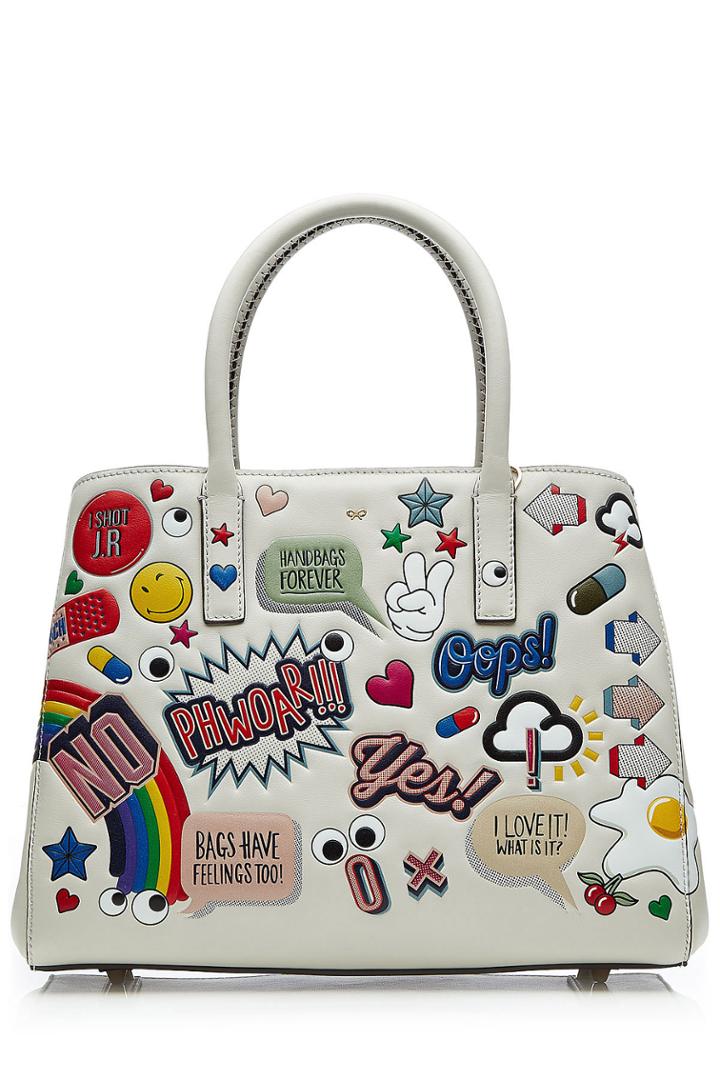 Anya Hindmarch Anya Hindmarch Ebury Small All Over Stickers Leather Tote - None