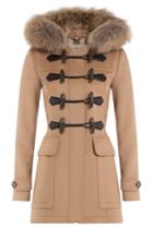 Burberry Brit Burberry Brit Blackwell Wool Duffle Coat With Fur
