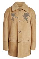 Alexander Mcqueen Alexander Mcqueen Embroidered And Embellished Shearling Jacket