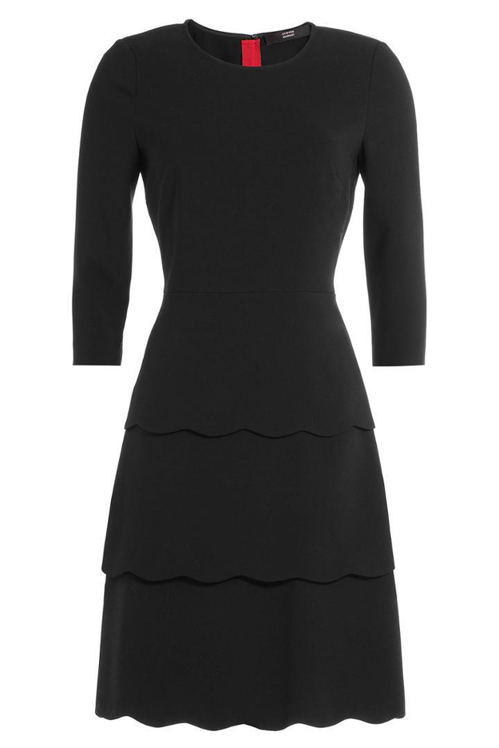 Steffen Schraut Steffen Schraut Three-quarter Sleeve Tiered Dress