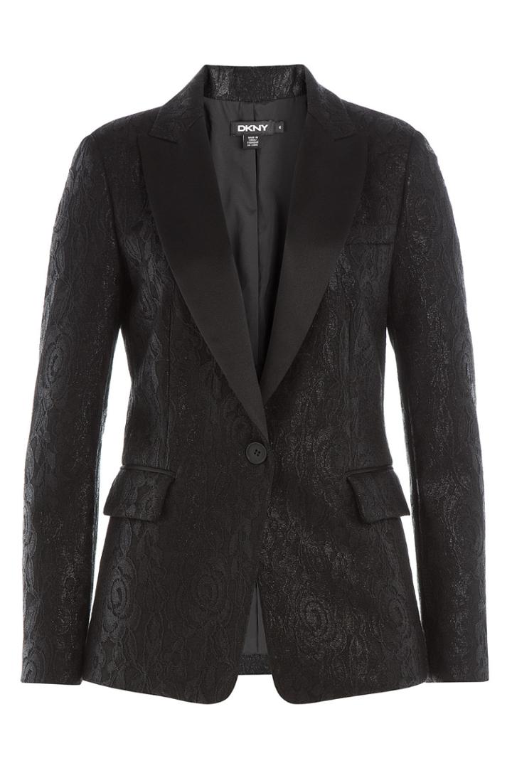 Dkny Dkny Lace Overlay Blazer