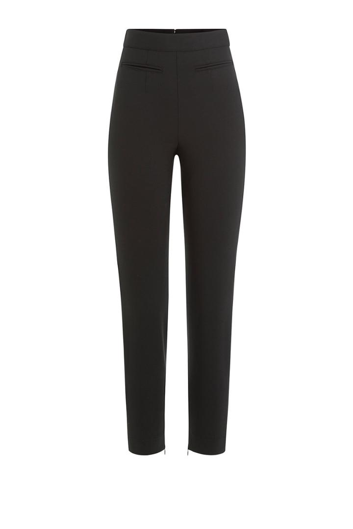 Alexander Mcqueen Alexander Mcqueen Cropped Wool Pants - Black