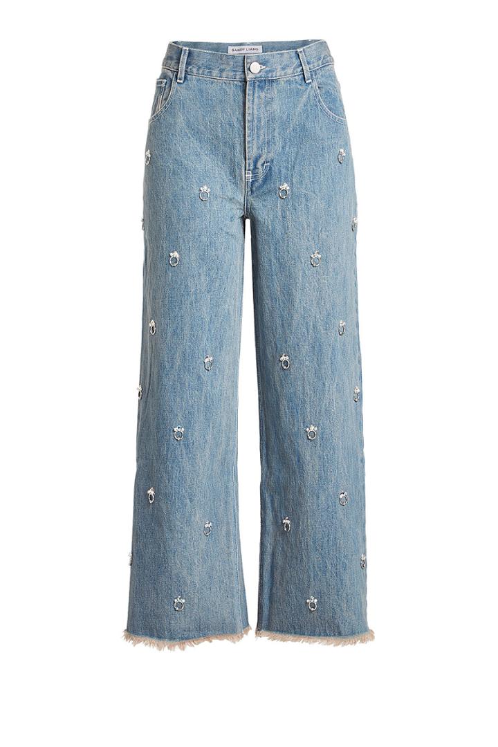 Sandy Liang Sandy Liang Ghost Embellished Jeans