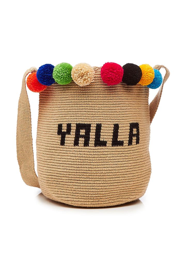 Soraya Hennessy Soraya Hennessy Yalla Woven Mochila Bucket Bag