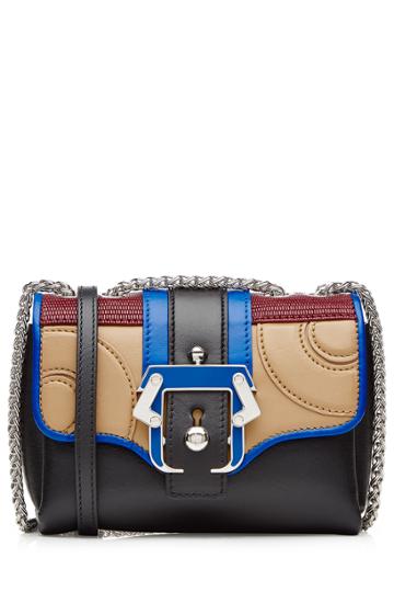 Paula Cademartori Paula Cademartori Color Block Leather Shoulder Bag - Multicolor