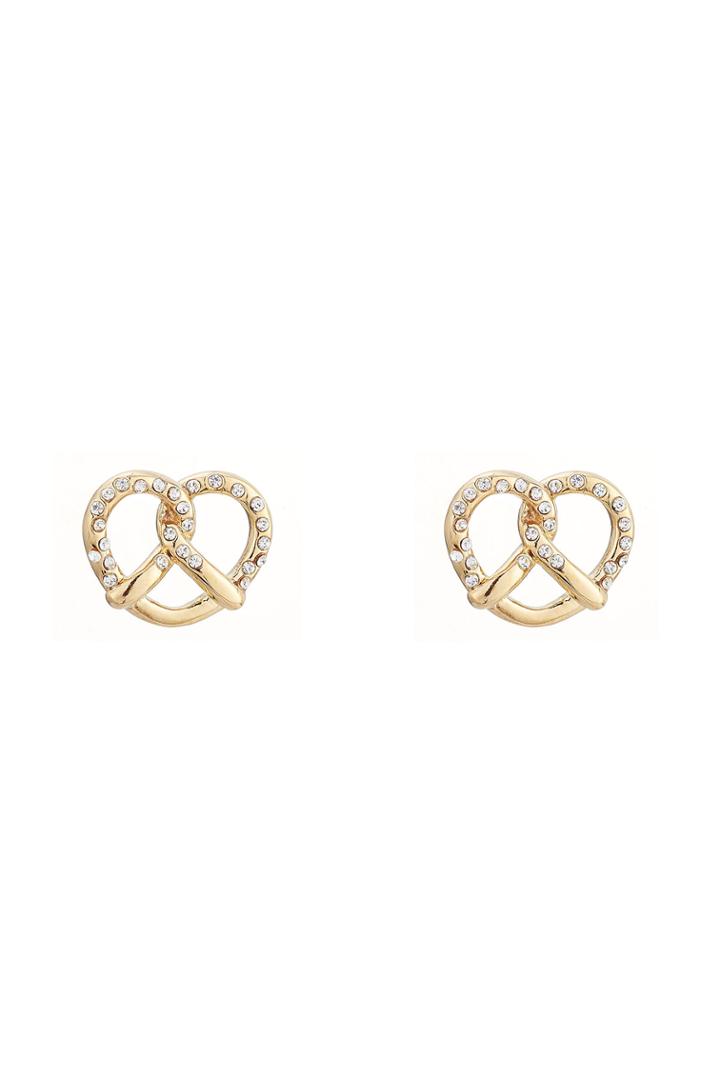 Marc By Marc Jacobs Marc By Marc Jacobs Lost & Found Salty Pretzel Stud Earrings - Gold